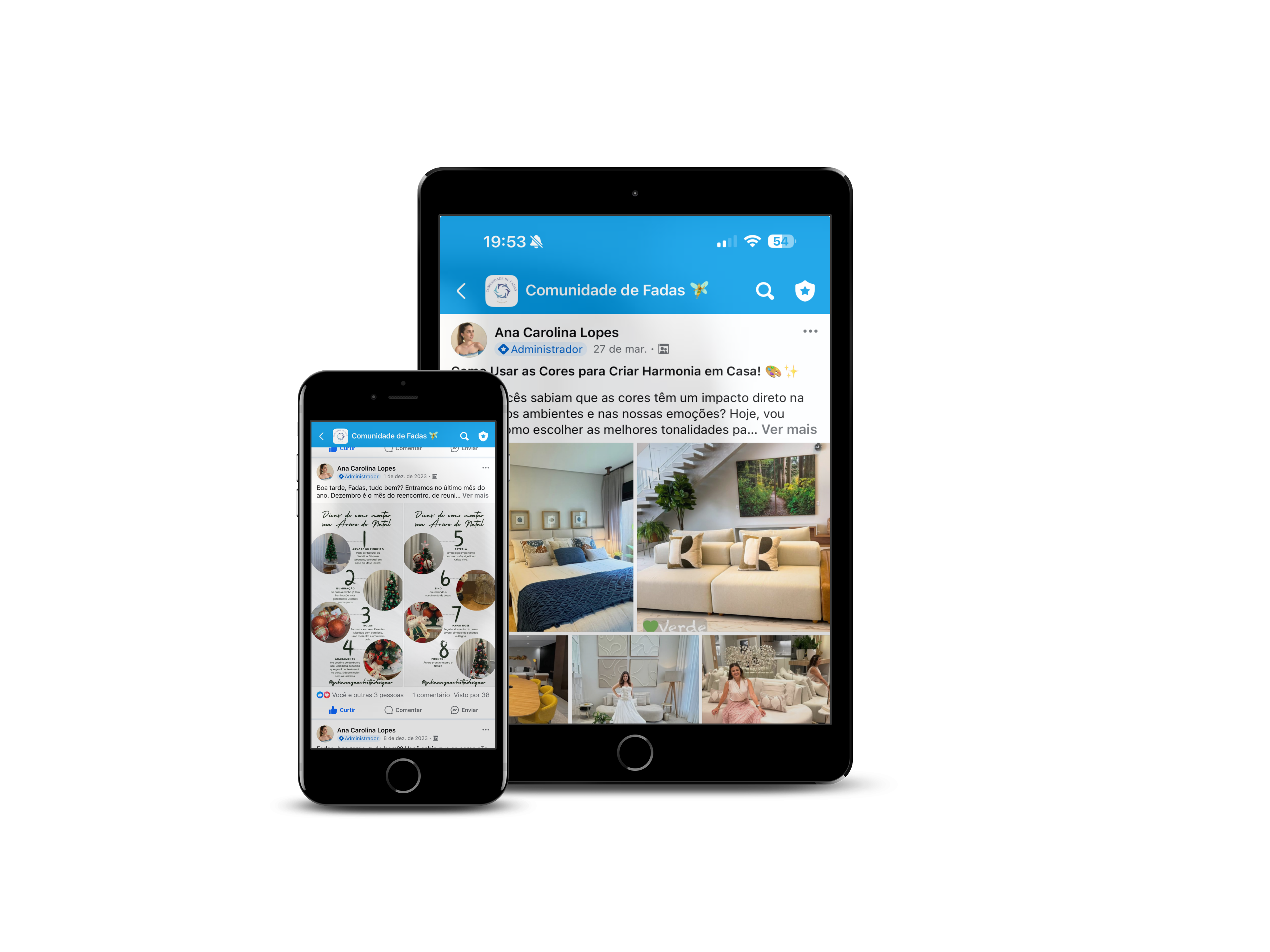 Comunidade das Alunas mockup