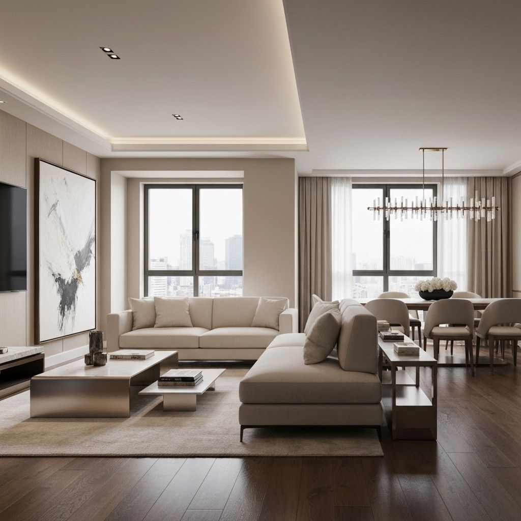 Luxury living room interior